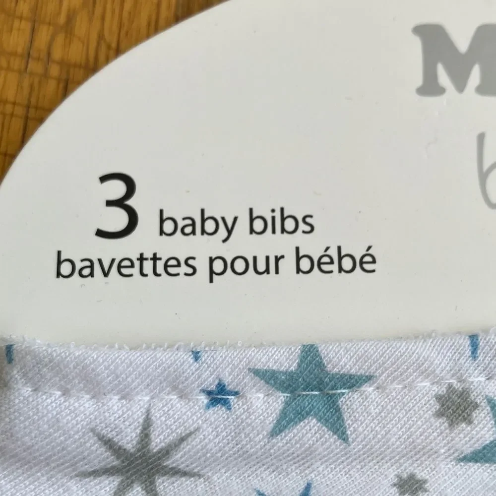 MY BABY BOUTIQUE Starry Blue Bib Set